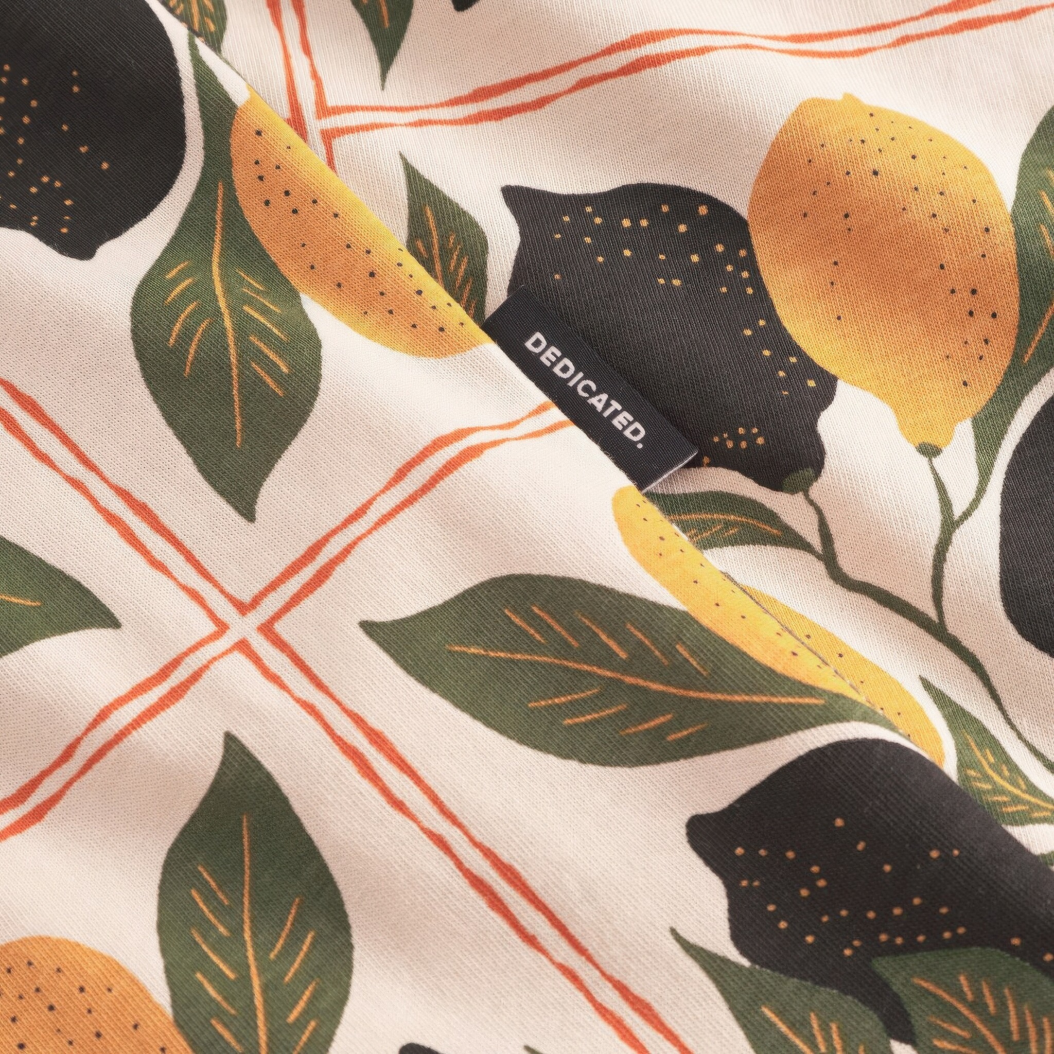 ♣ Stockholm Lemon Tiles Tee-4