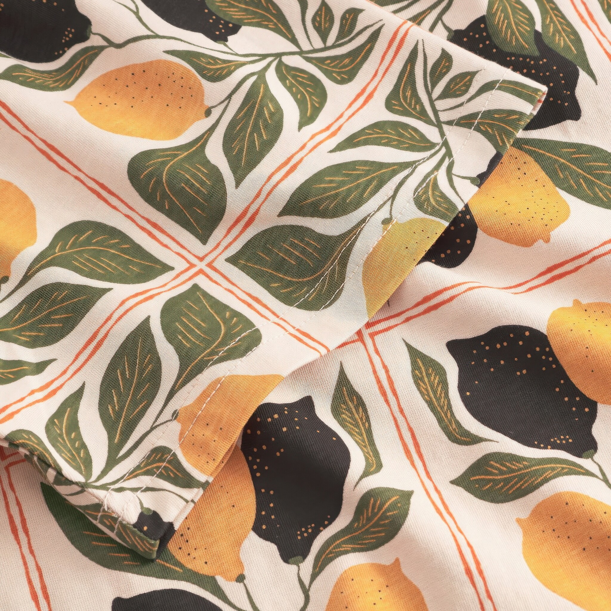 ♣ Stockholm Lemon Tiles Tee-5