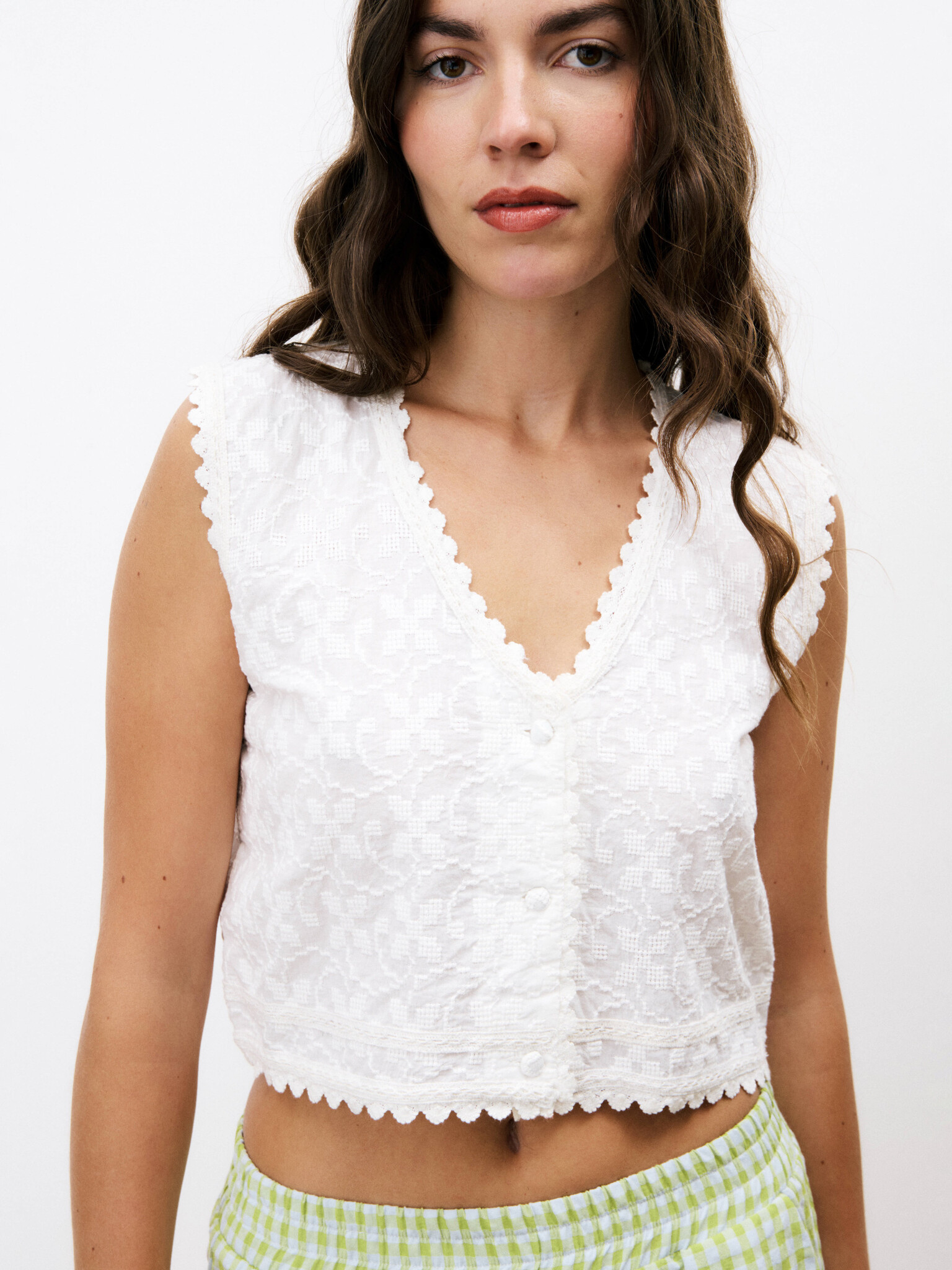 Maeve Lovely Lace Crop Top-1