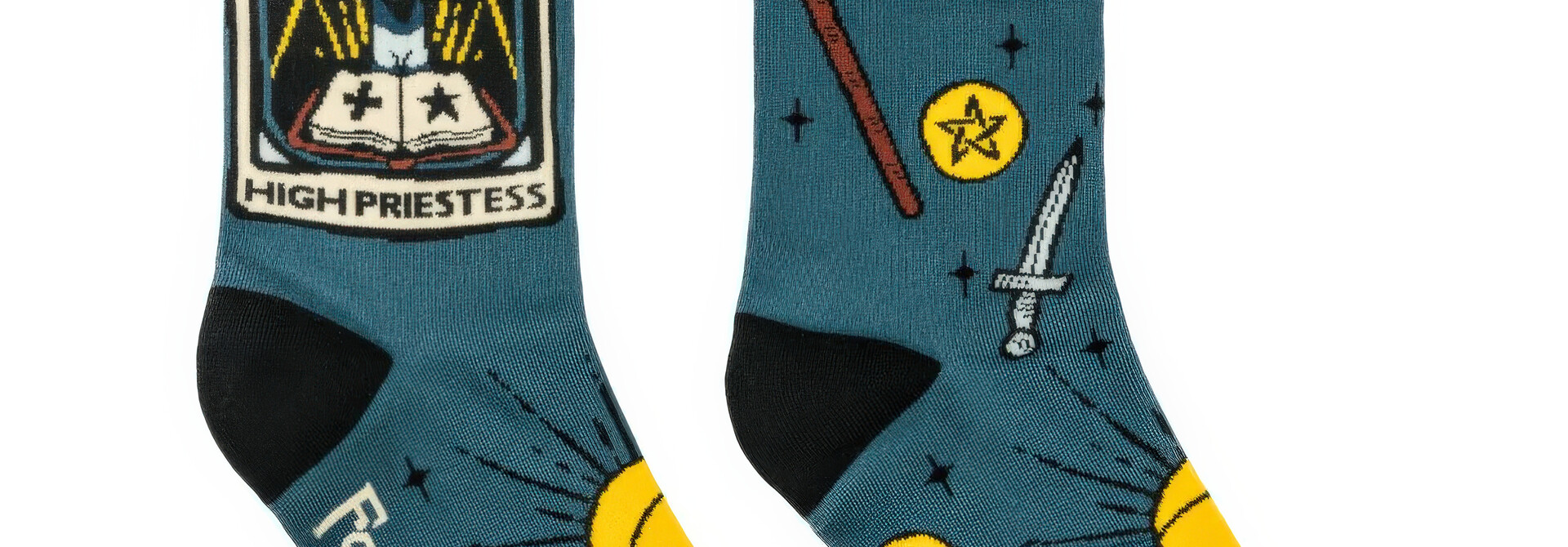 Unisex High Priestess Tarot Nouveau Socks