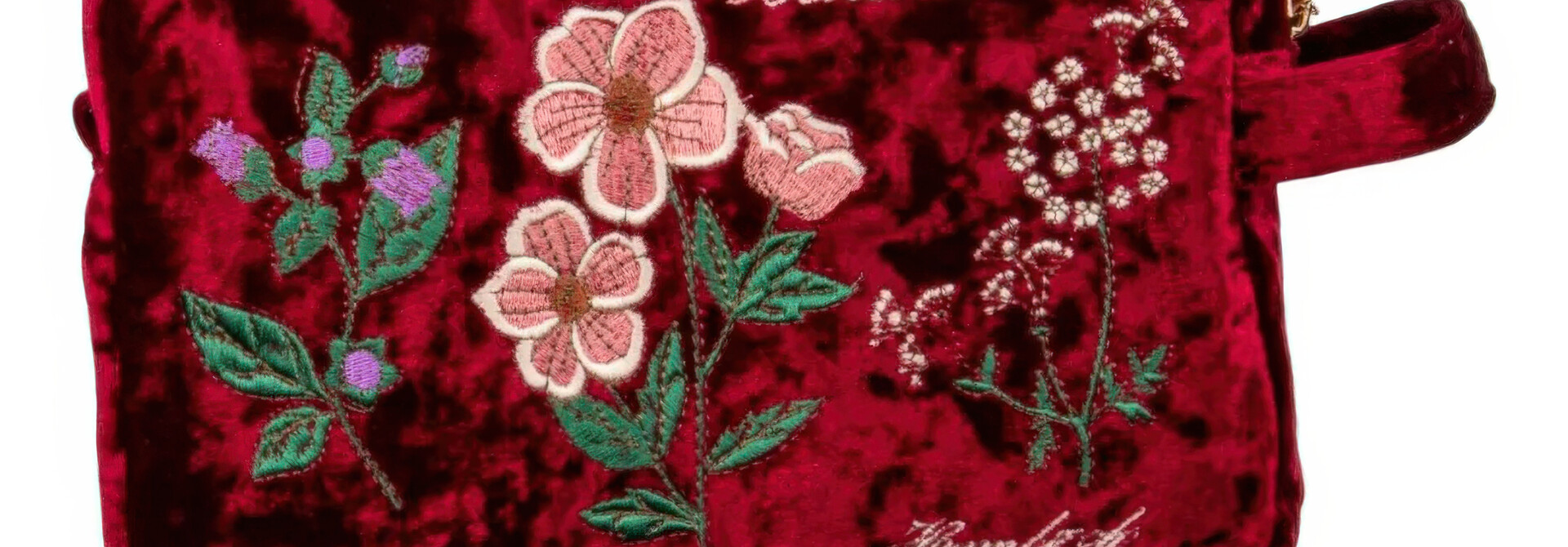 Baneful Botany Velvet Cosmetic Bag