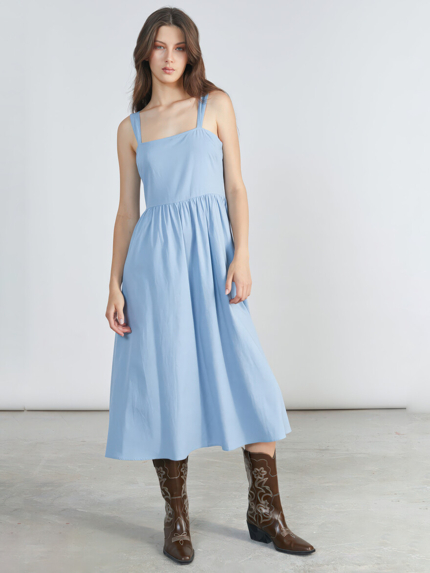 ♣ Winter Flower Fairy Blue Dress