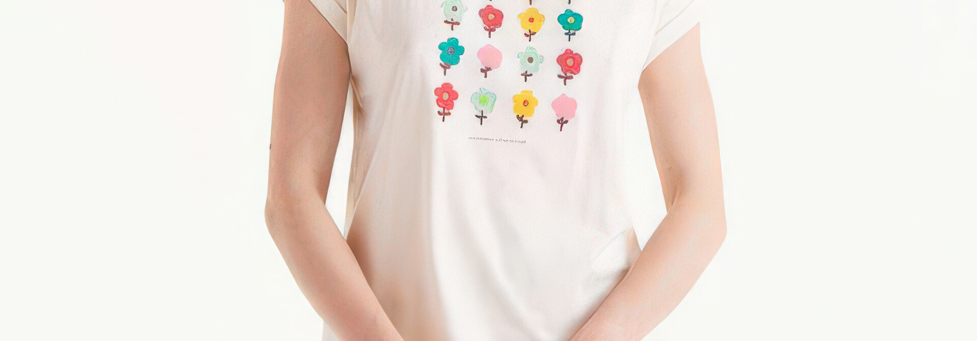 Floral Forest Ecru Tee