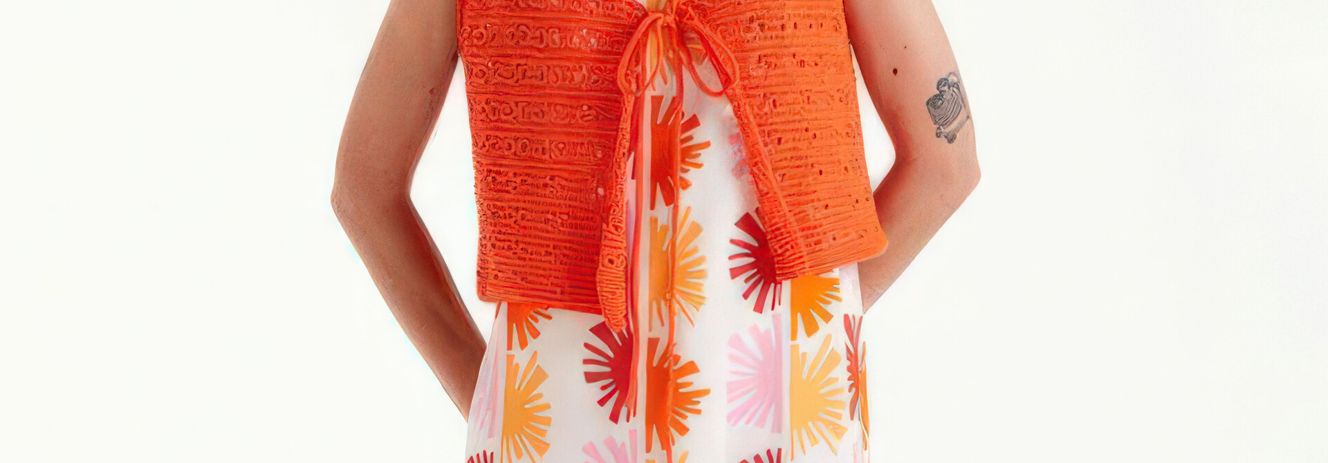 Orange Far Far Away Crochet Knit