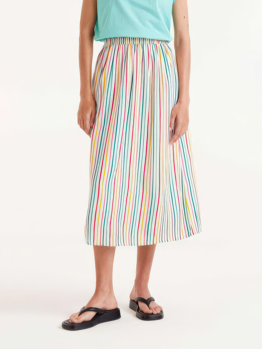 Down At The Fair Striped Skirt