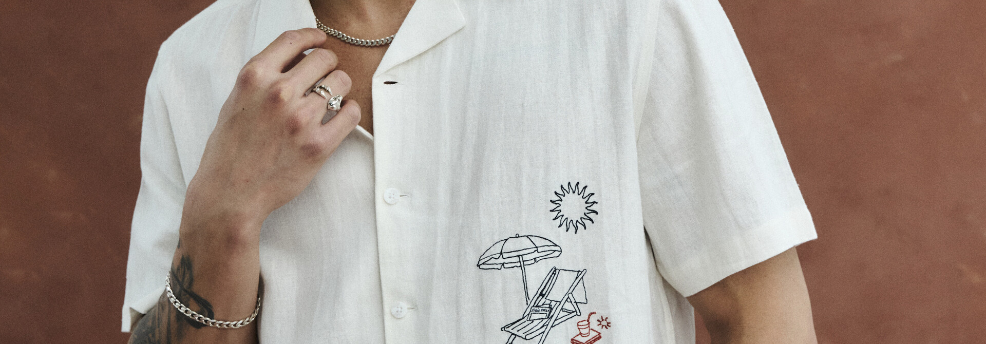 SdPapio Sunday News Embroidered Shirt
