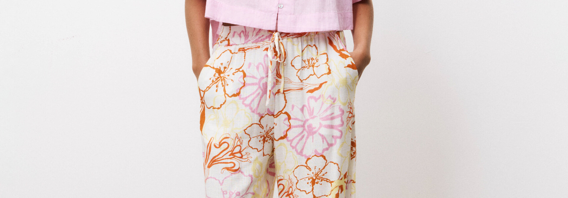 Maiya Gauze Floraison Pantalon
