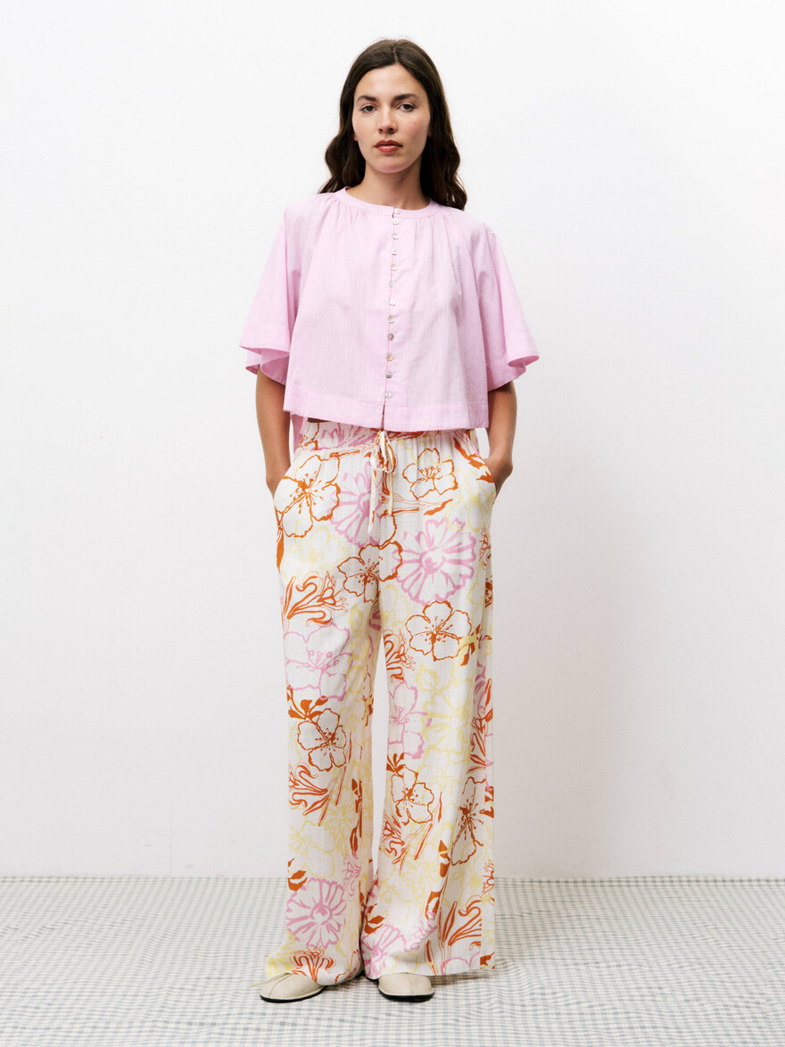 Maiya Gauze Floraison Pantalon