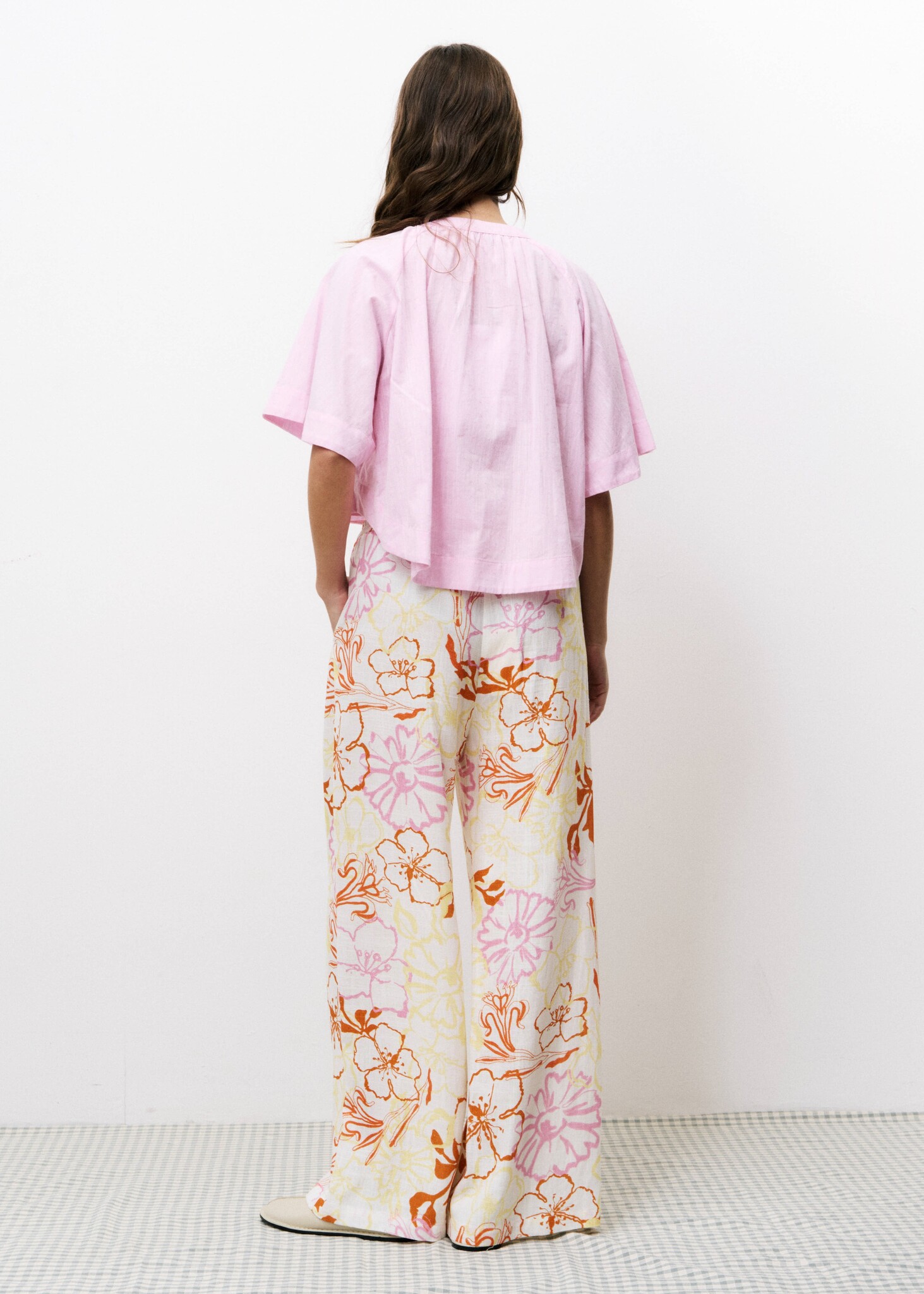 Maiya Gauze Floraison Pantalon-2