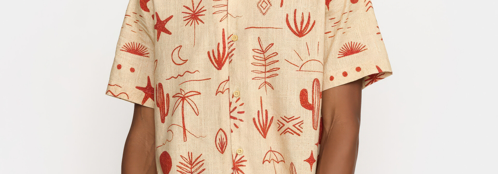 ♣ Summer Doodles Cuban Shirt