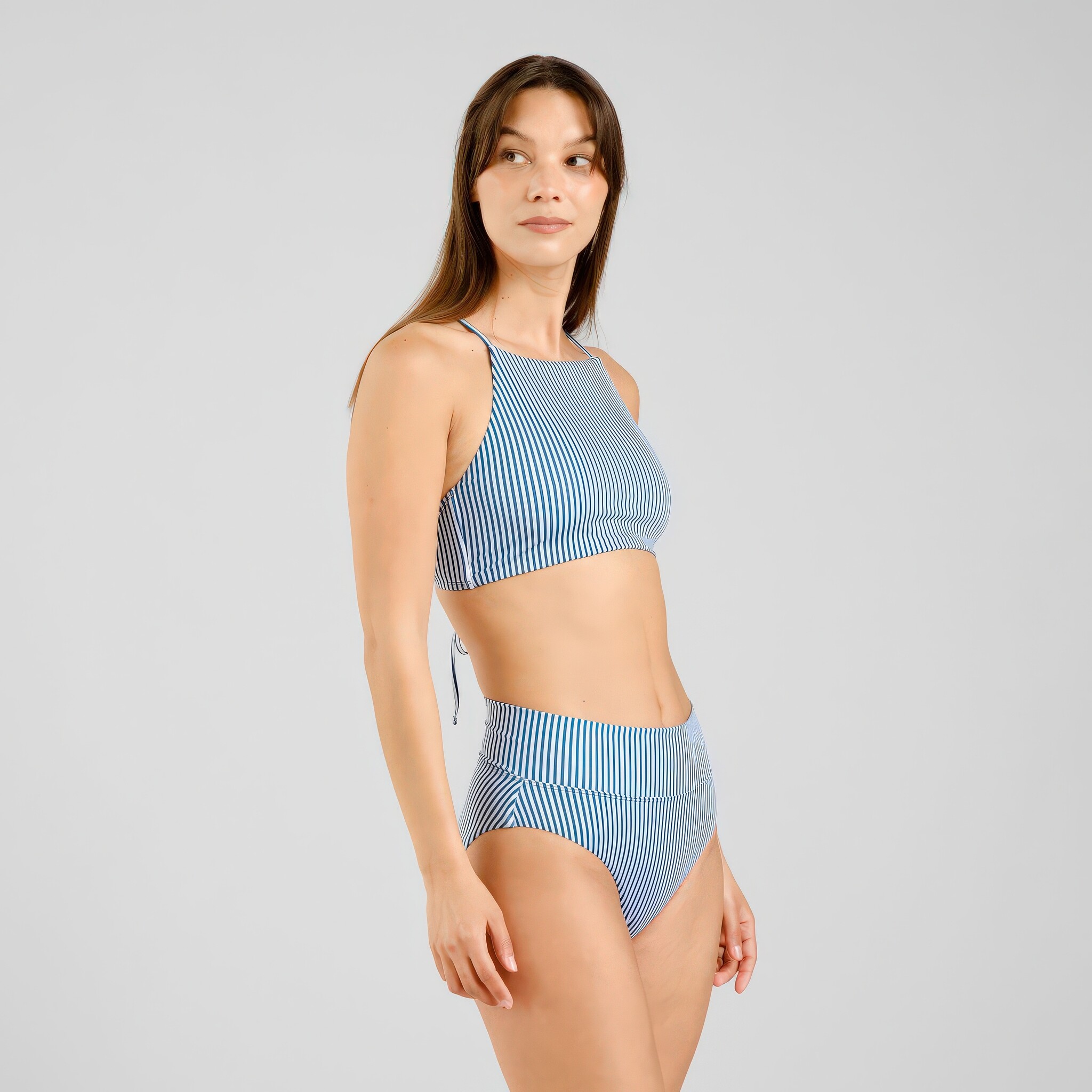 ♣ Slite Thin Stripe Bikini Bottom-3