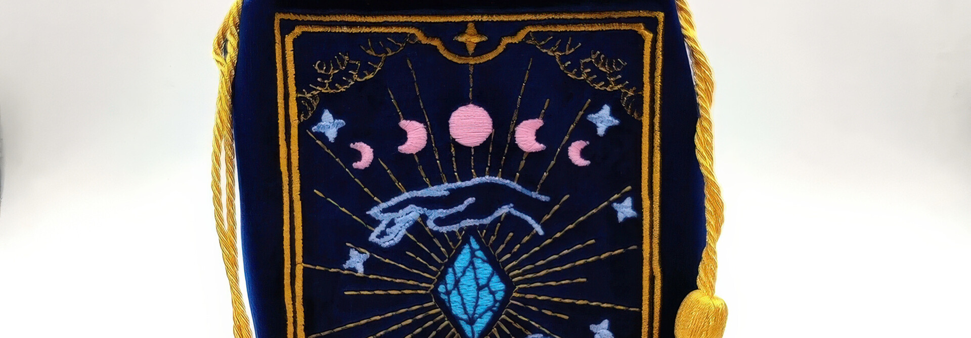 ♣ Velvet Tarot Pouch - BLUE