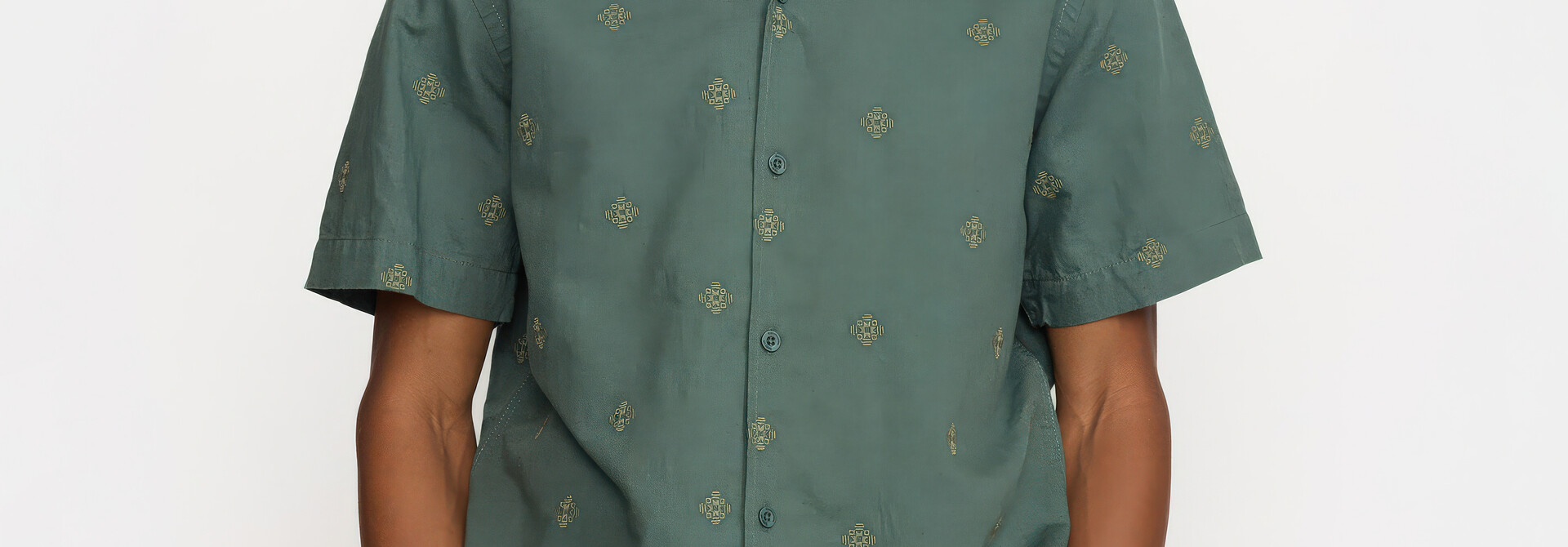 ♣ Tanis Dusty Green Grasshopper Shirt