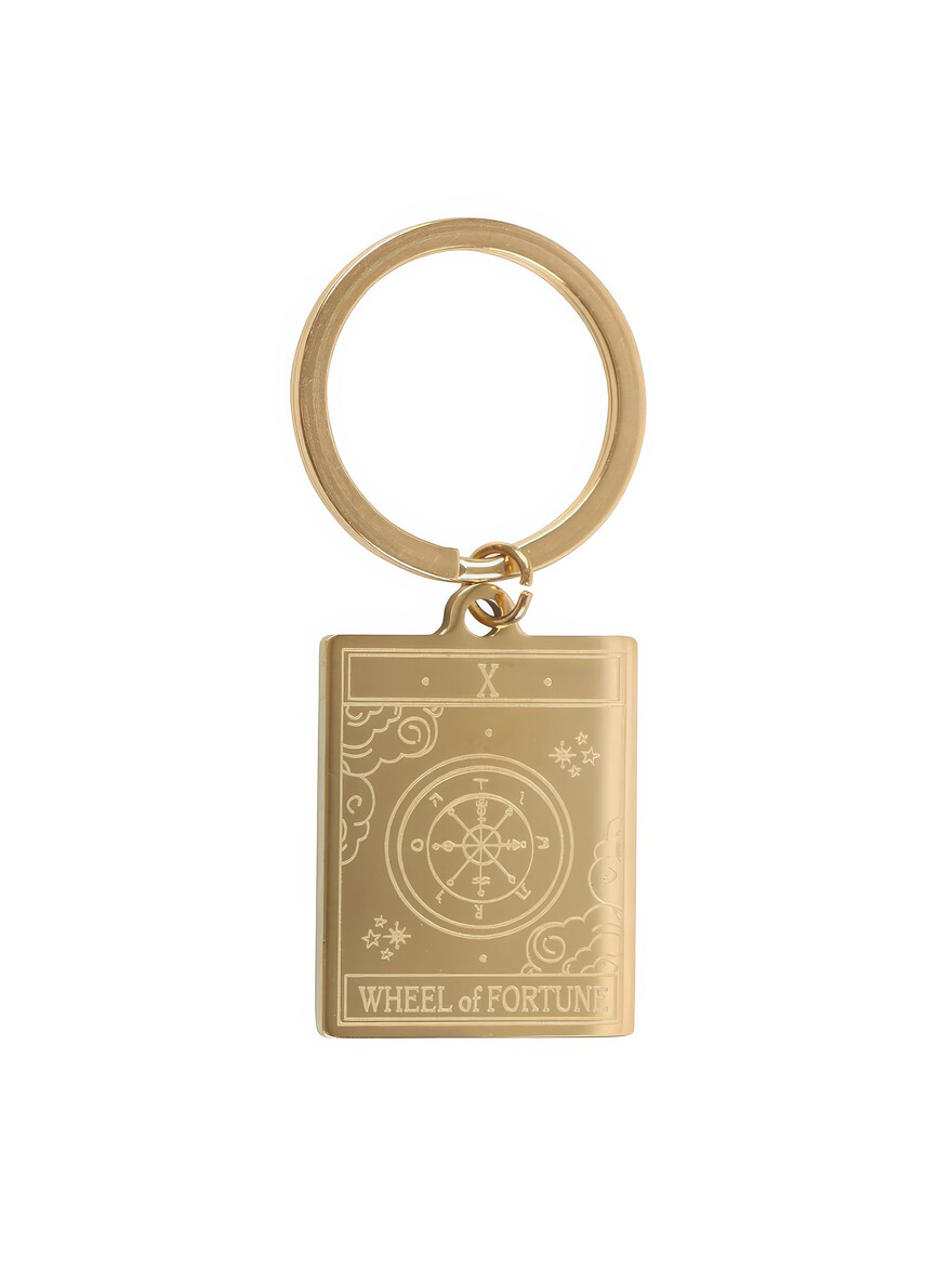 Tarot Keyring - The Wheel Of Fortune