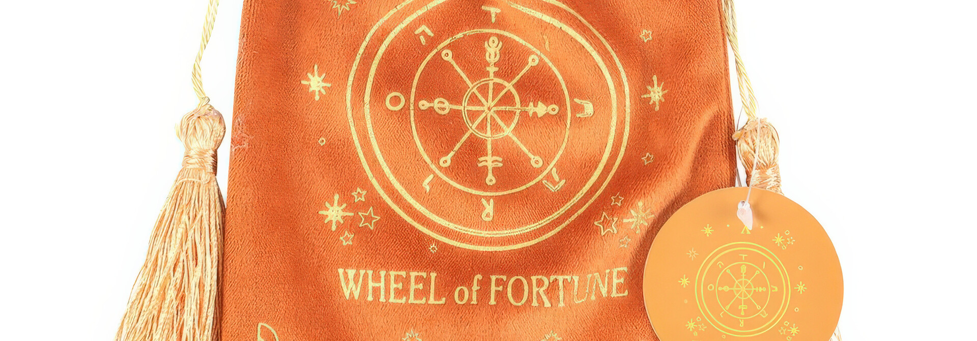 Mystical Velvet Tarot Pouch - The Wheel Of Fortune