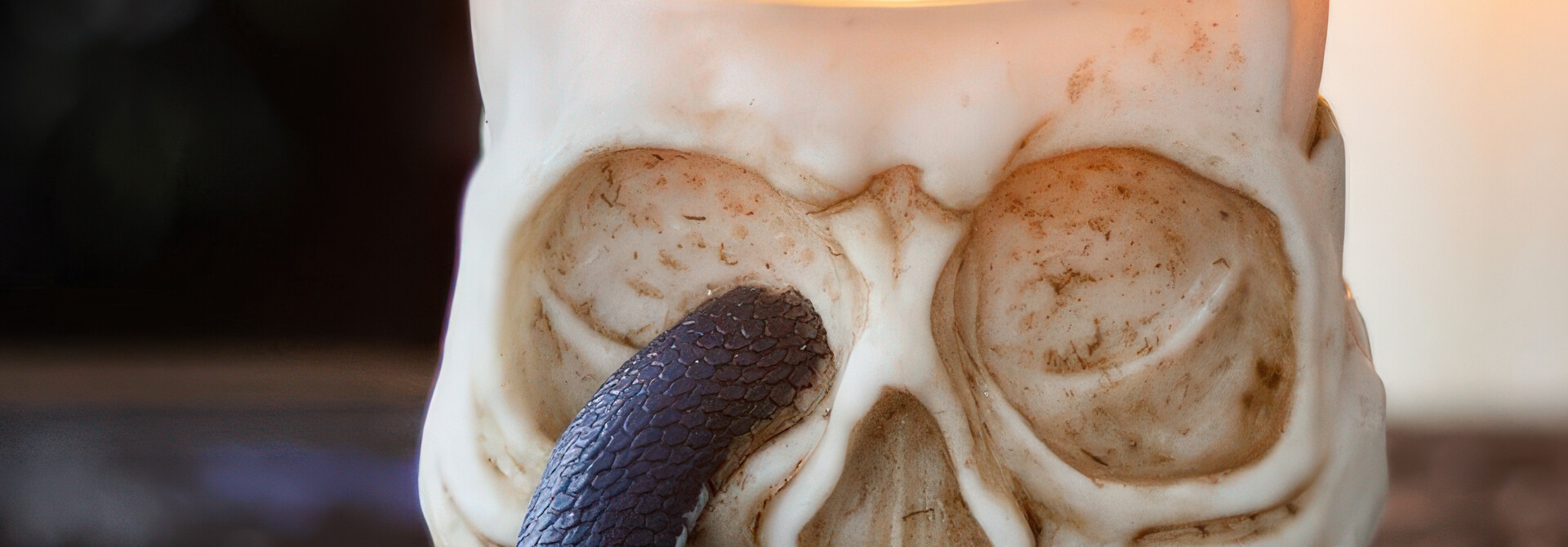 Skull Resin Tealight Candle Holder