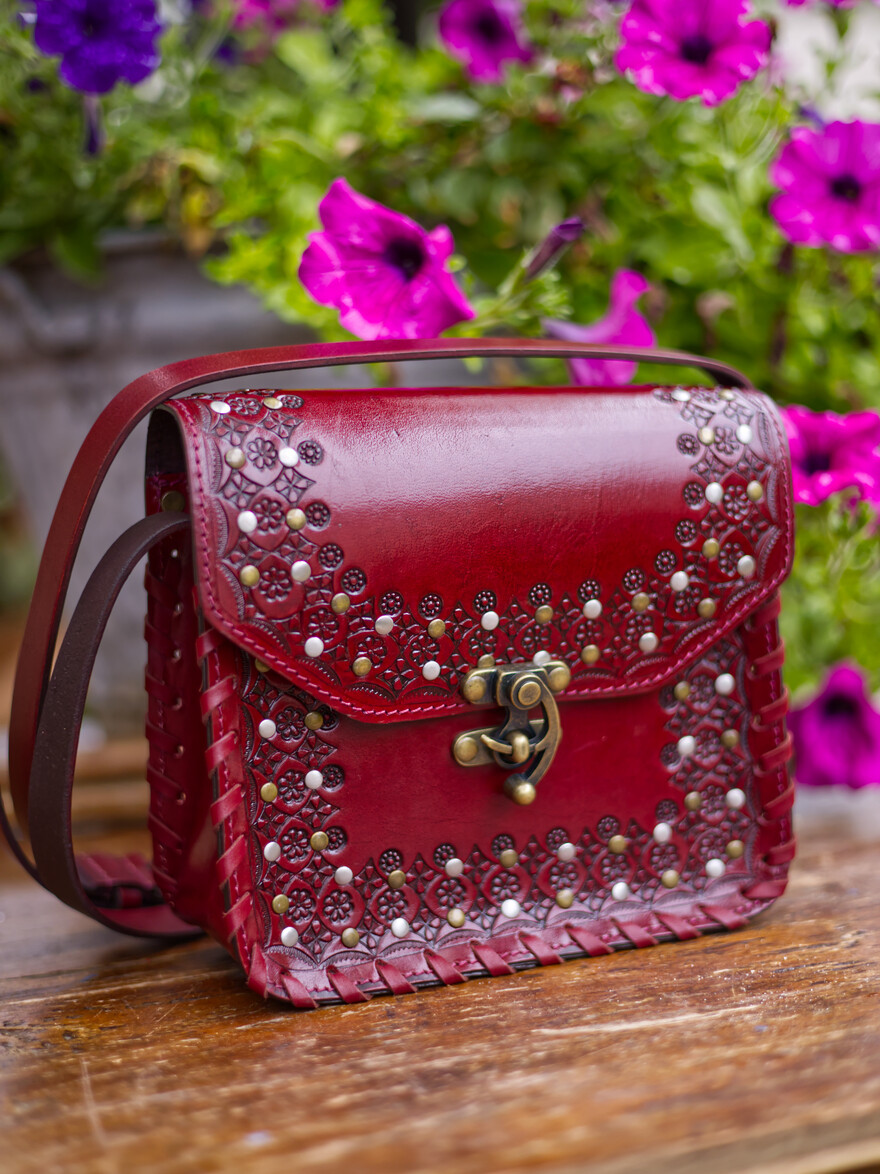 Wildcrafter Studded Leather Bag