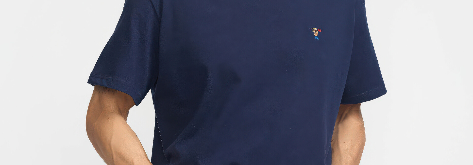 ♣ Navy Melange Darts Tee
