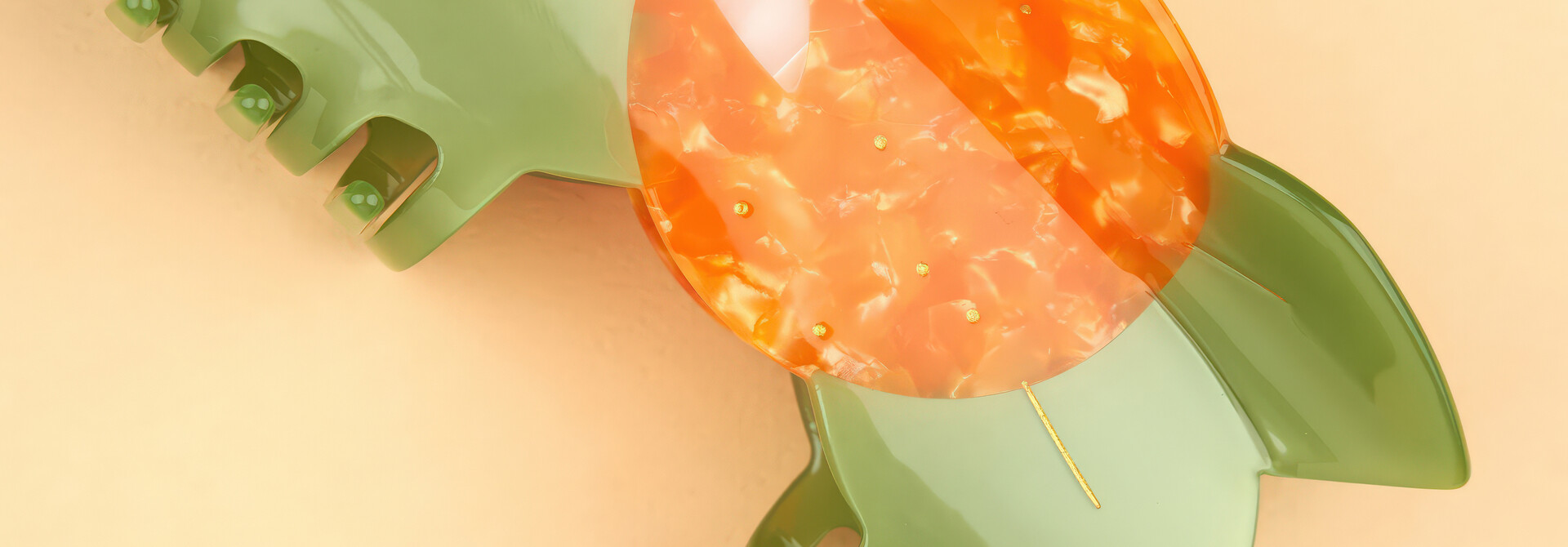 ♣ Orange Blossom Hair Claw