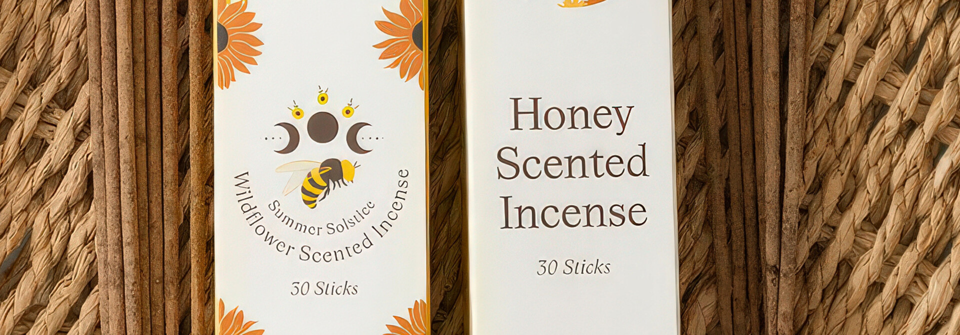Honey and Wildflower Scented Incense Stick Packs