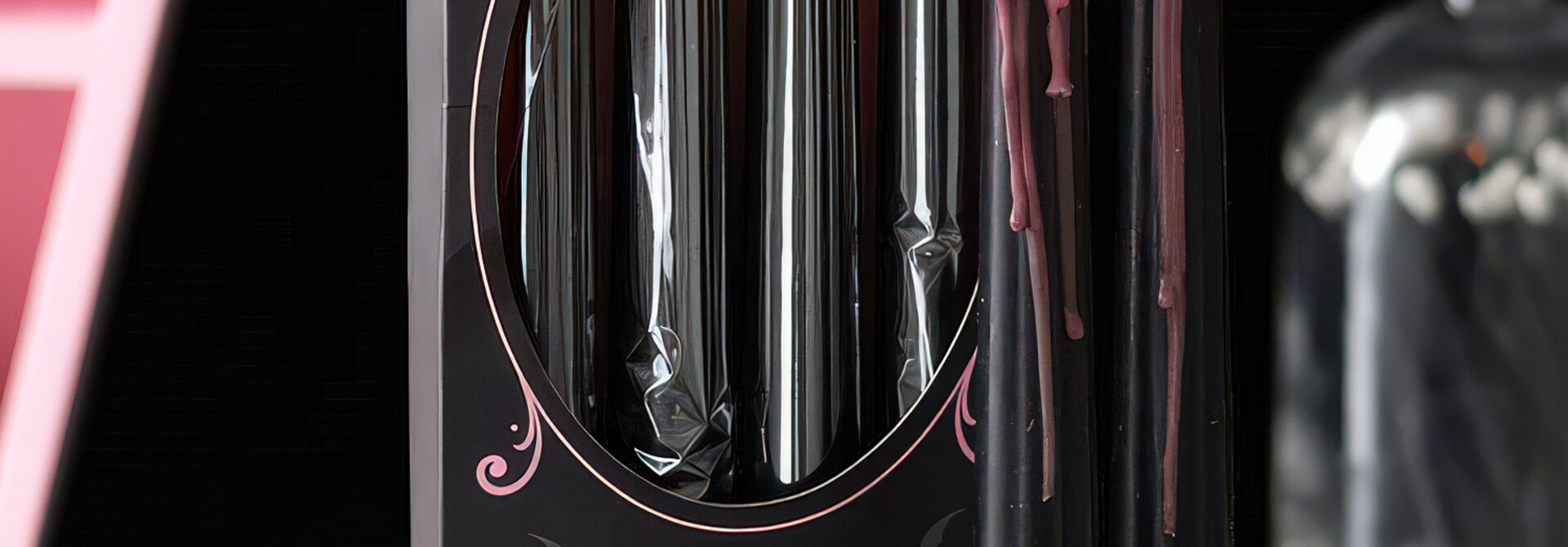 Set of 4 Pink Vampire Tears Taper Candles