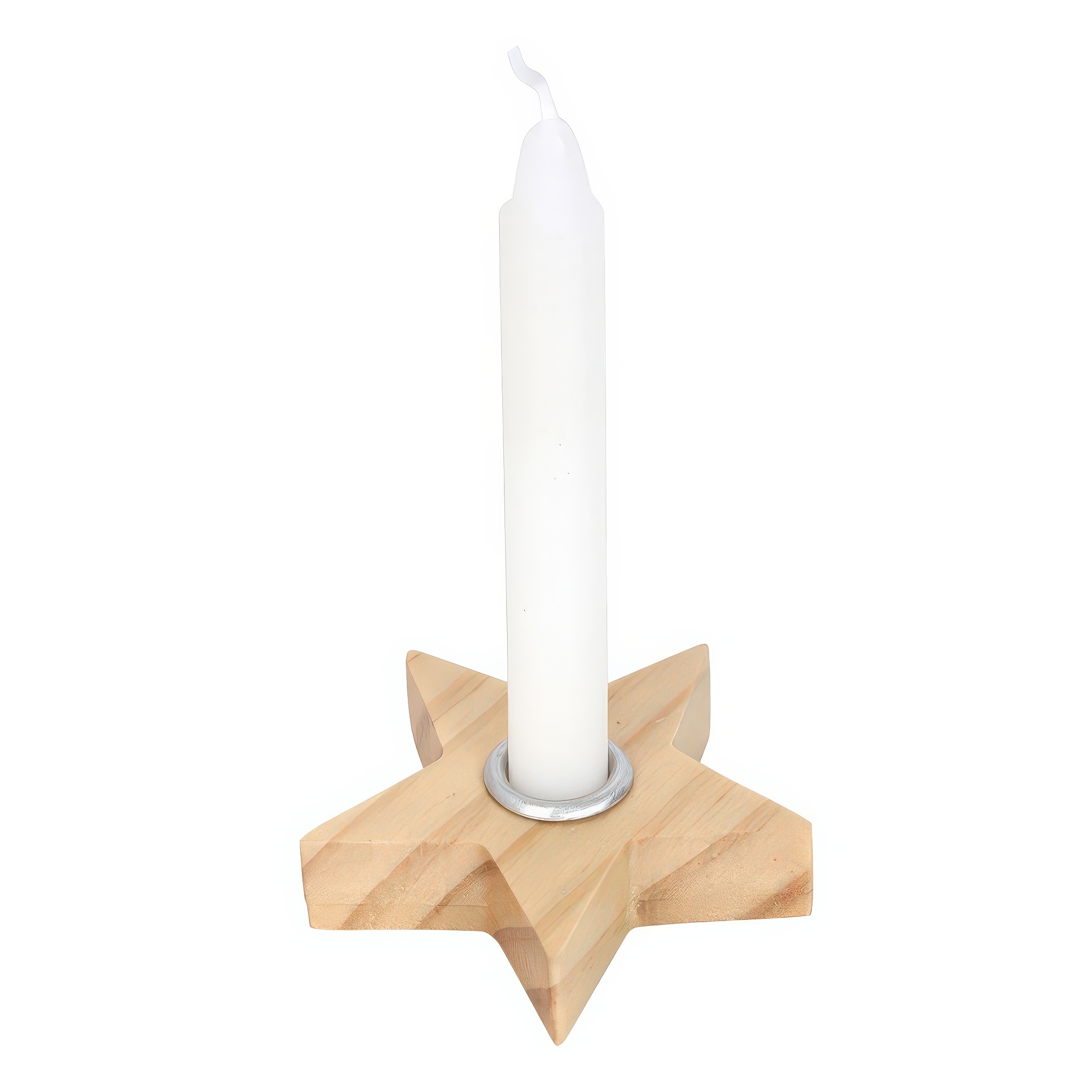 Wooden Star Spell Candle Holder-2