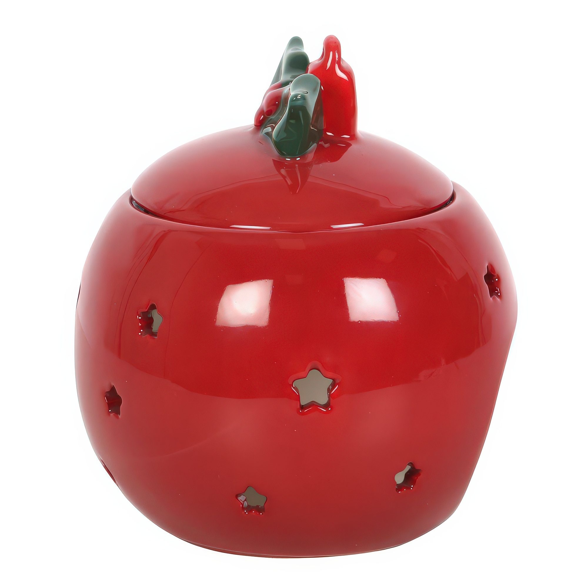 Red Bauble Oil Burner-4