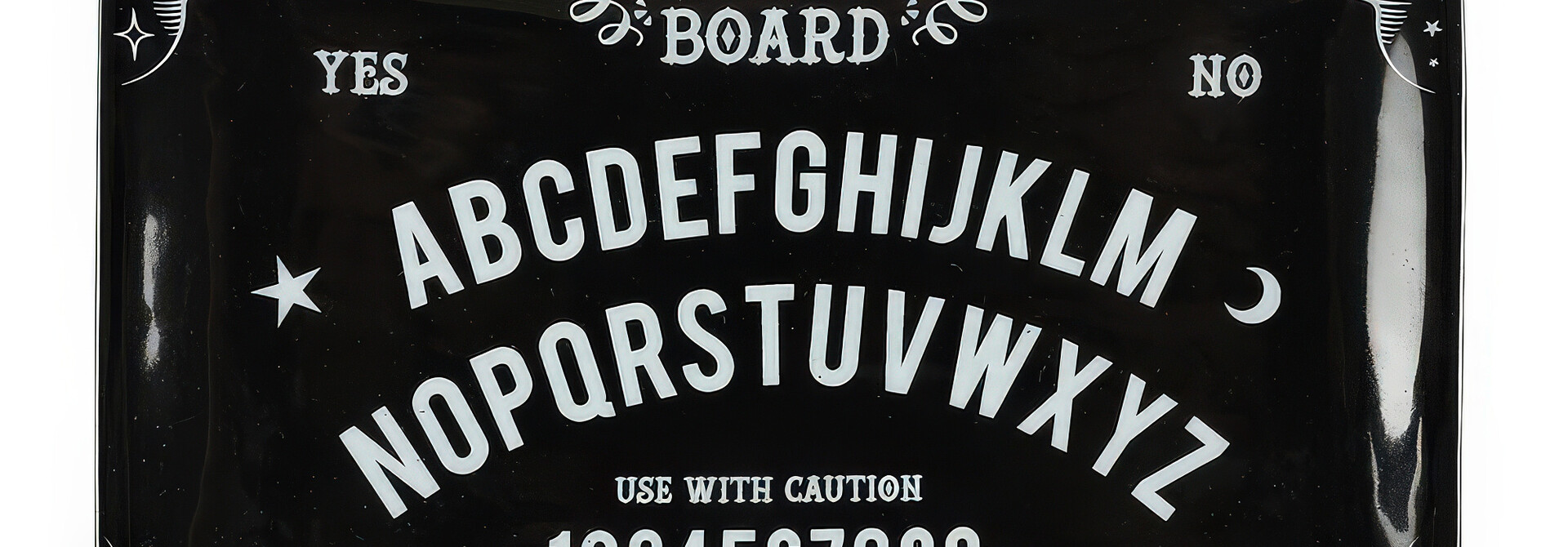 Black Talking Board Ceramic Trinket Dish