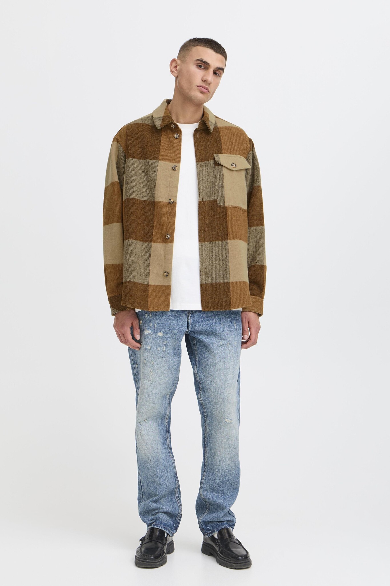 Sdmanheim Umber Check Overshirt-2