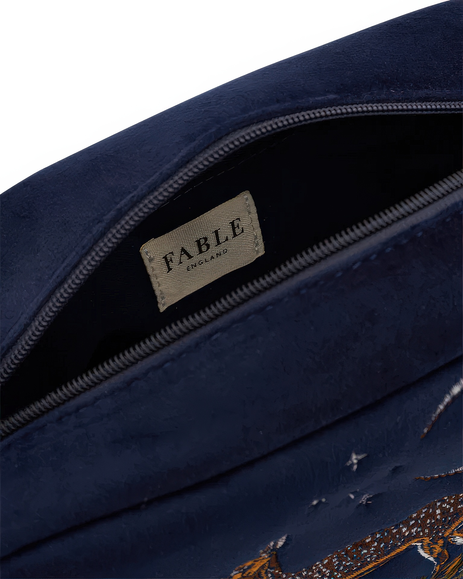 Deer and Moon Embroidered Makeup Pouch-5