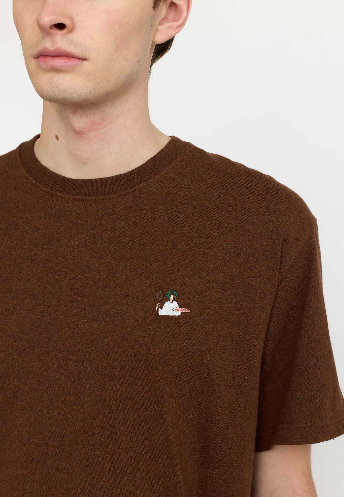 ♣ Brown Pizza Salvatore Tee-3