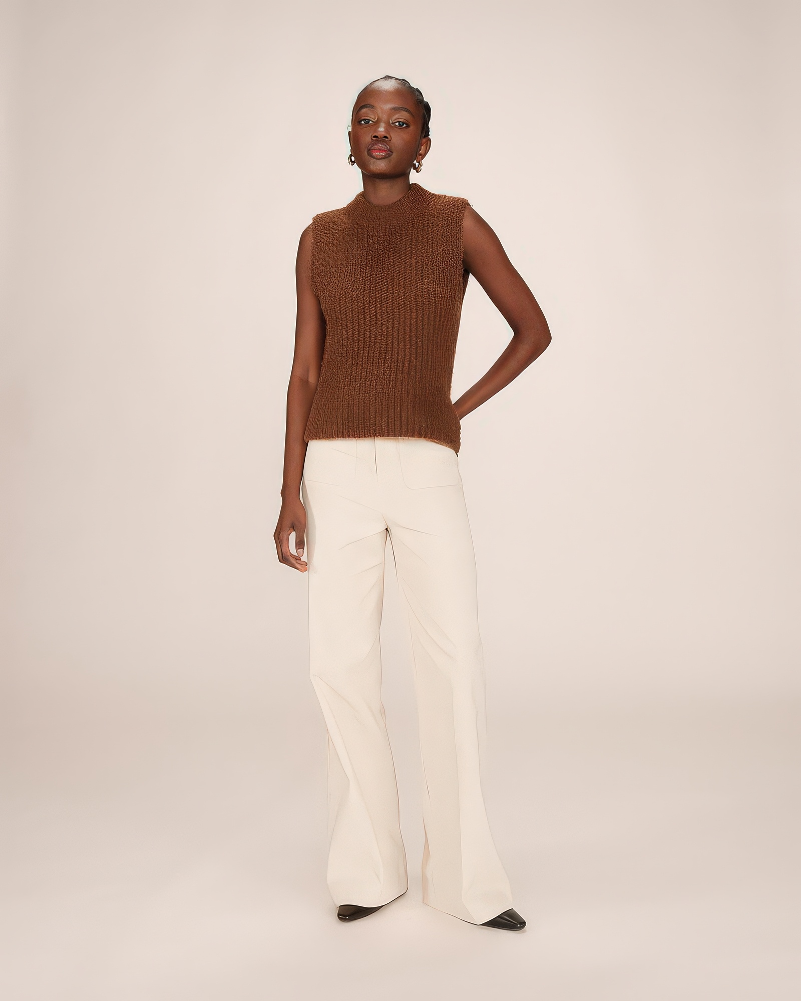 ♣ Sablon You're Hot Then You're Cold Sleeveless Knit-3