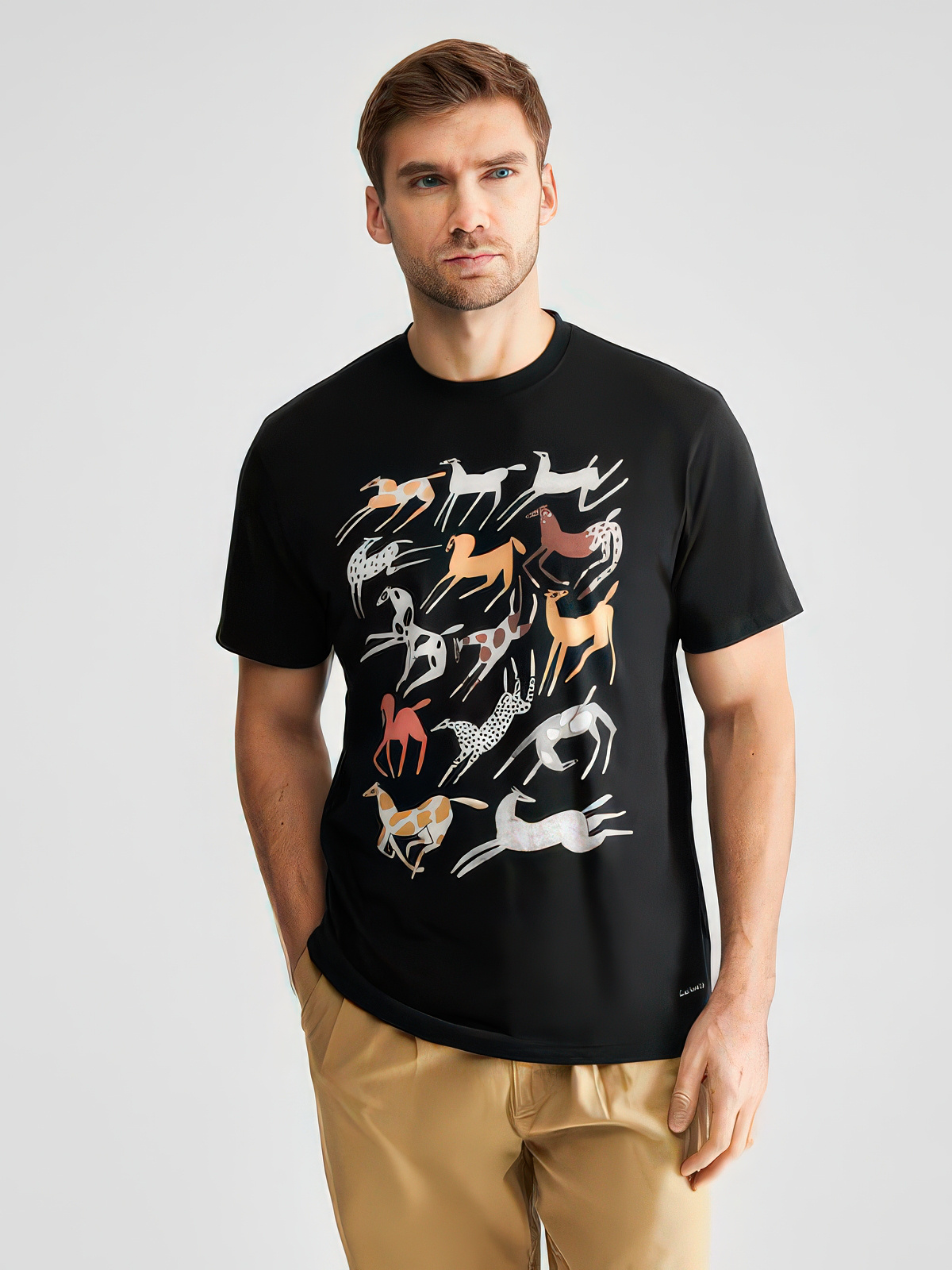 ♣ Stockholm Galloping Graphite Tee-1