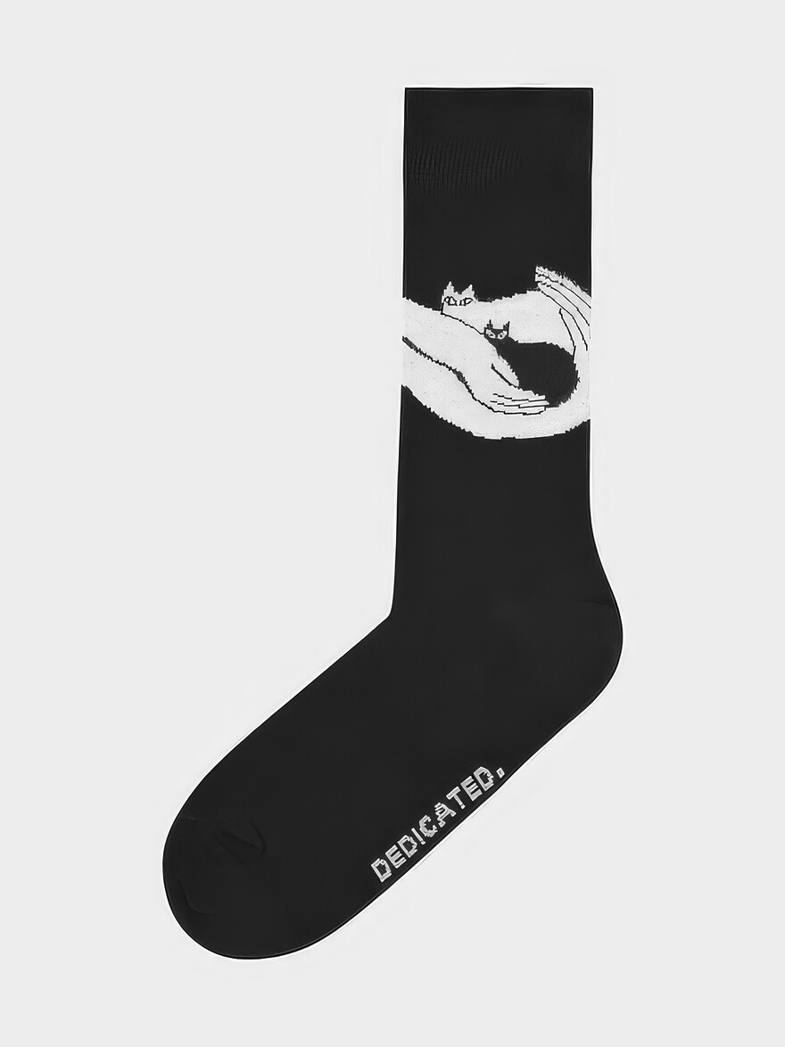 ♣ Sigtuna Black Kittens Socks