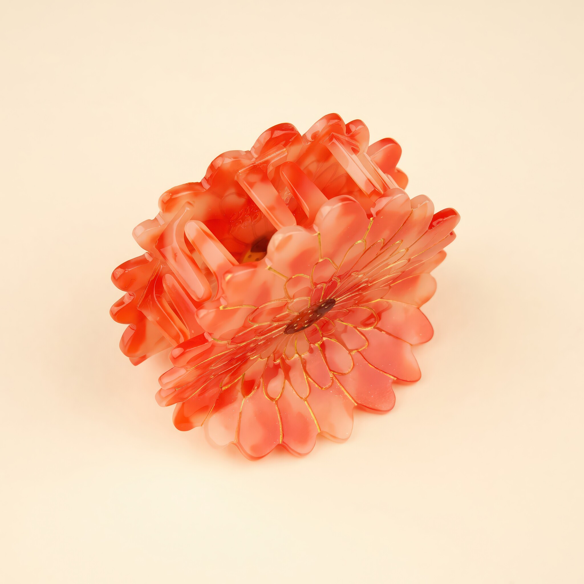 ♣ Dahlia Flower Hair Claw-3