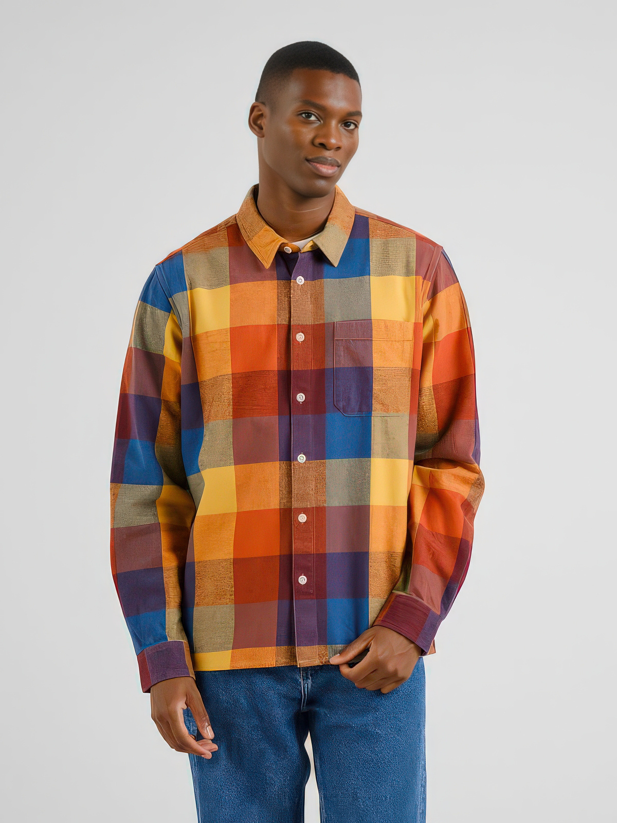 ♣ Rute Technicolour Flannel Shirt-1