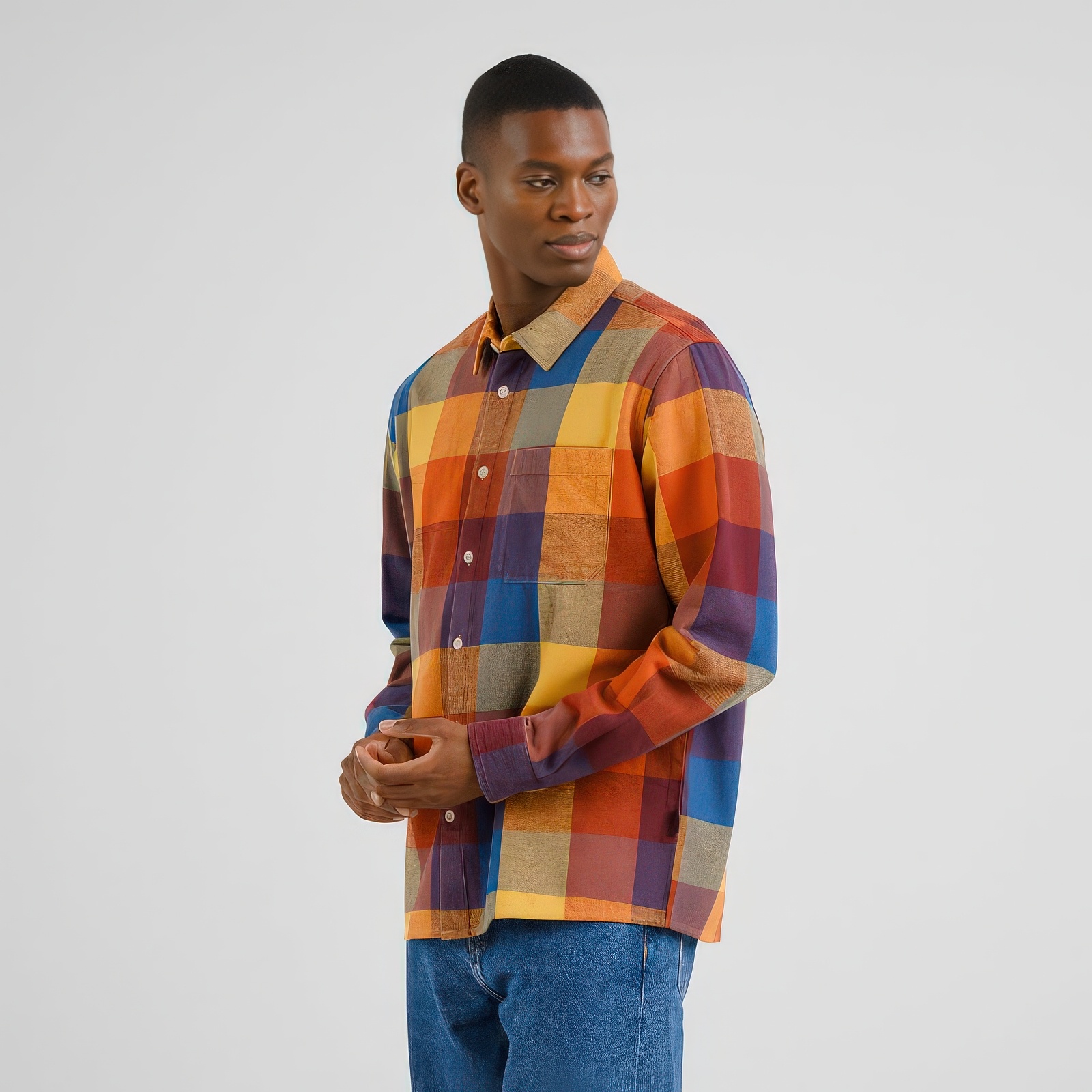 ♣ Rute Technicolour Flannel Shirt-2
