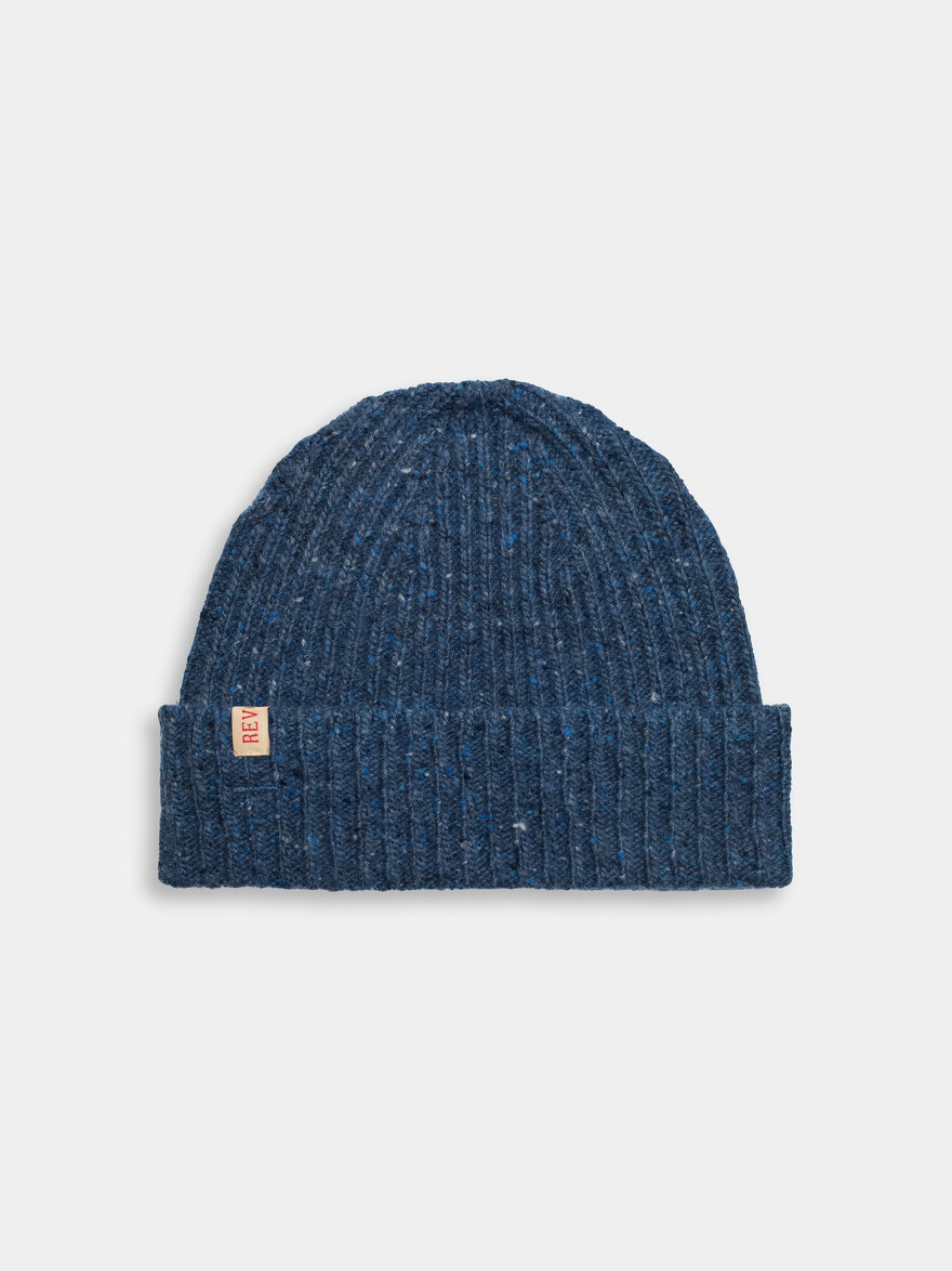 ♣ Blue Marble Melange Beanie