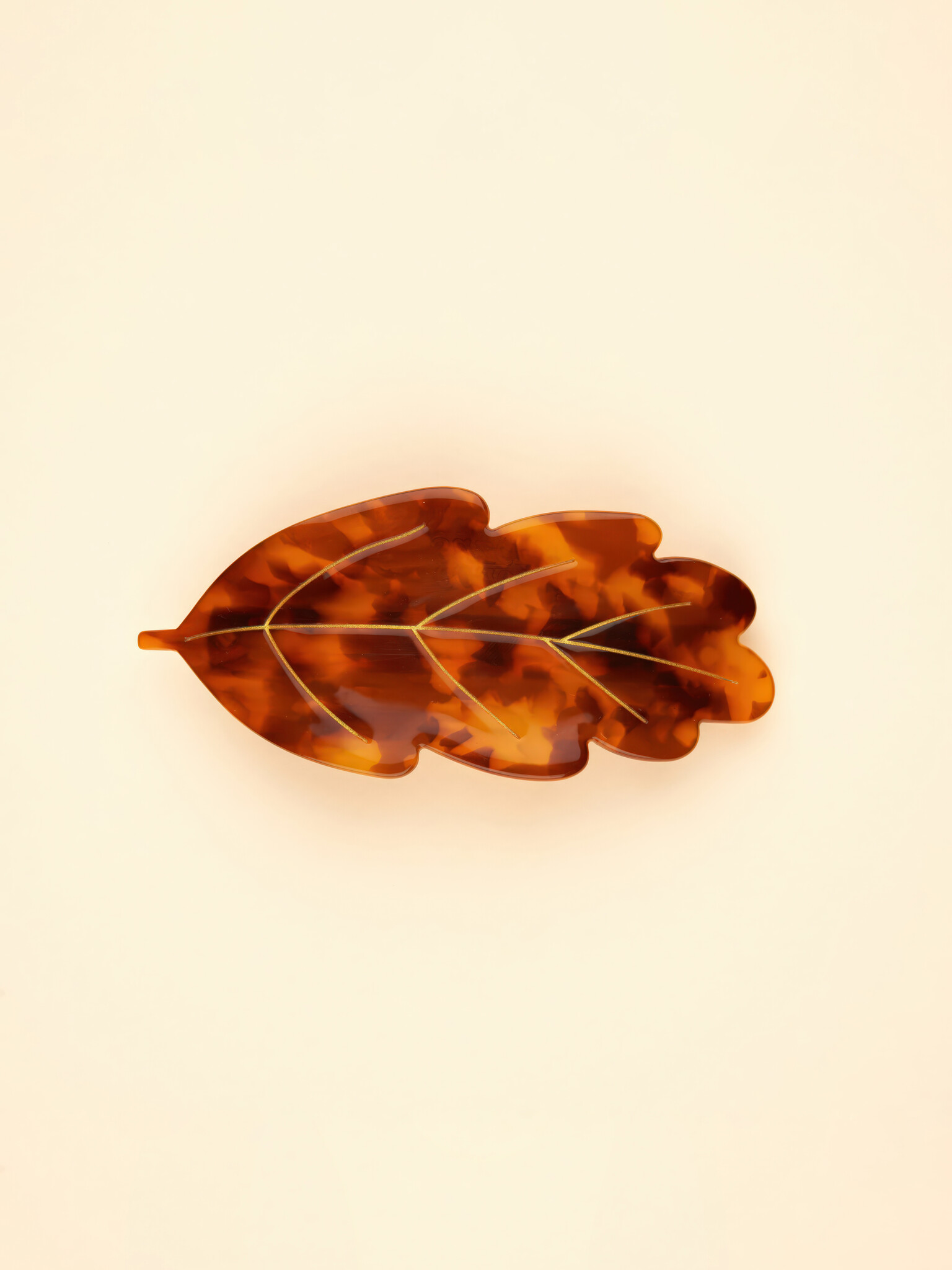 ♣ Leaf French Barrette-1
