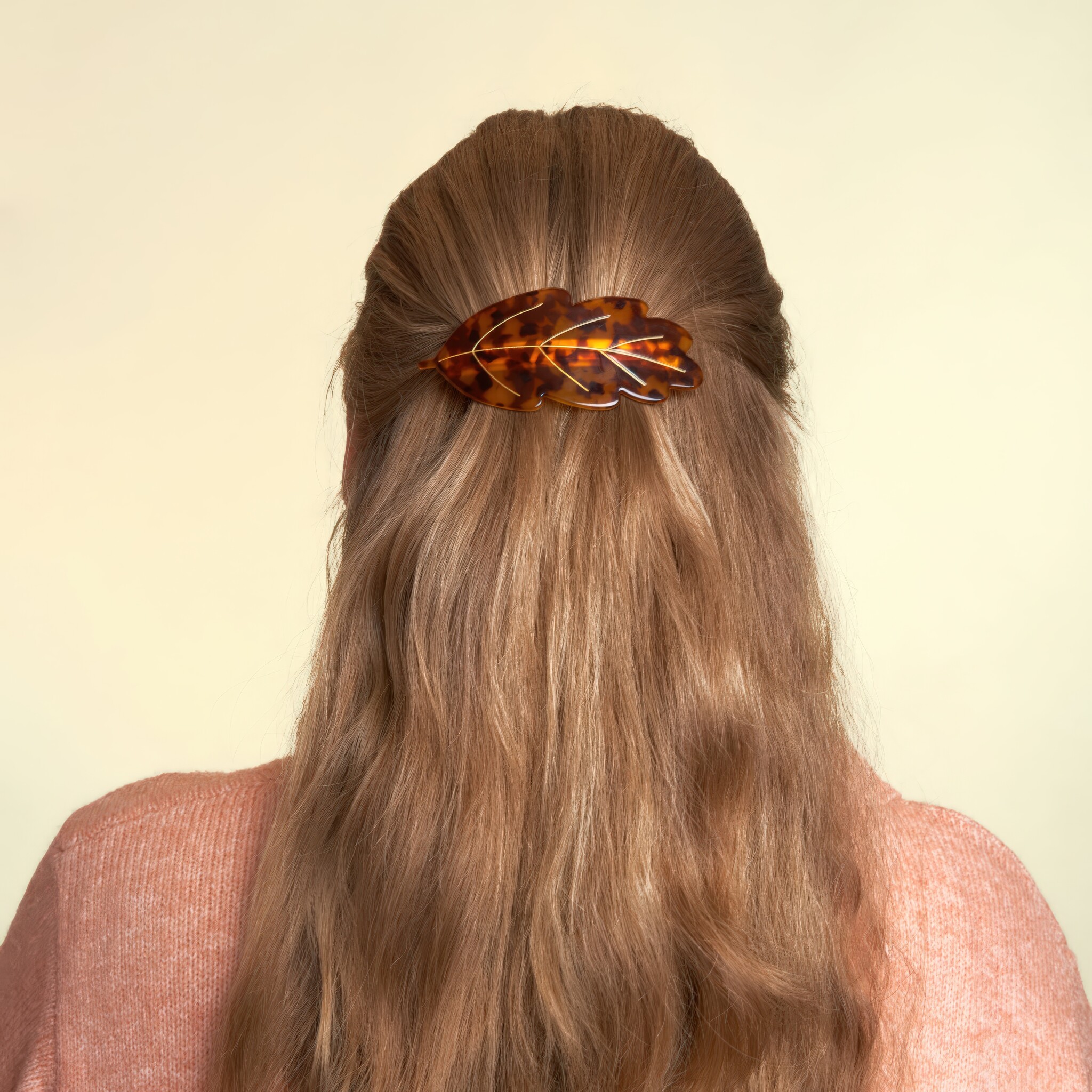 ♣ Leaf French Barrette-2