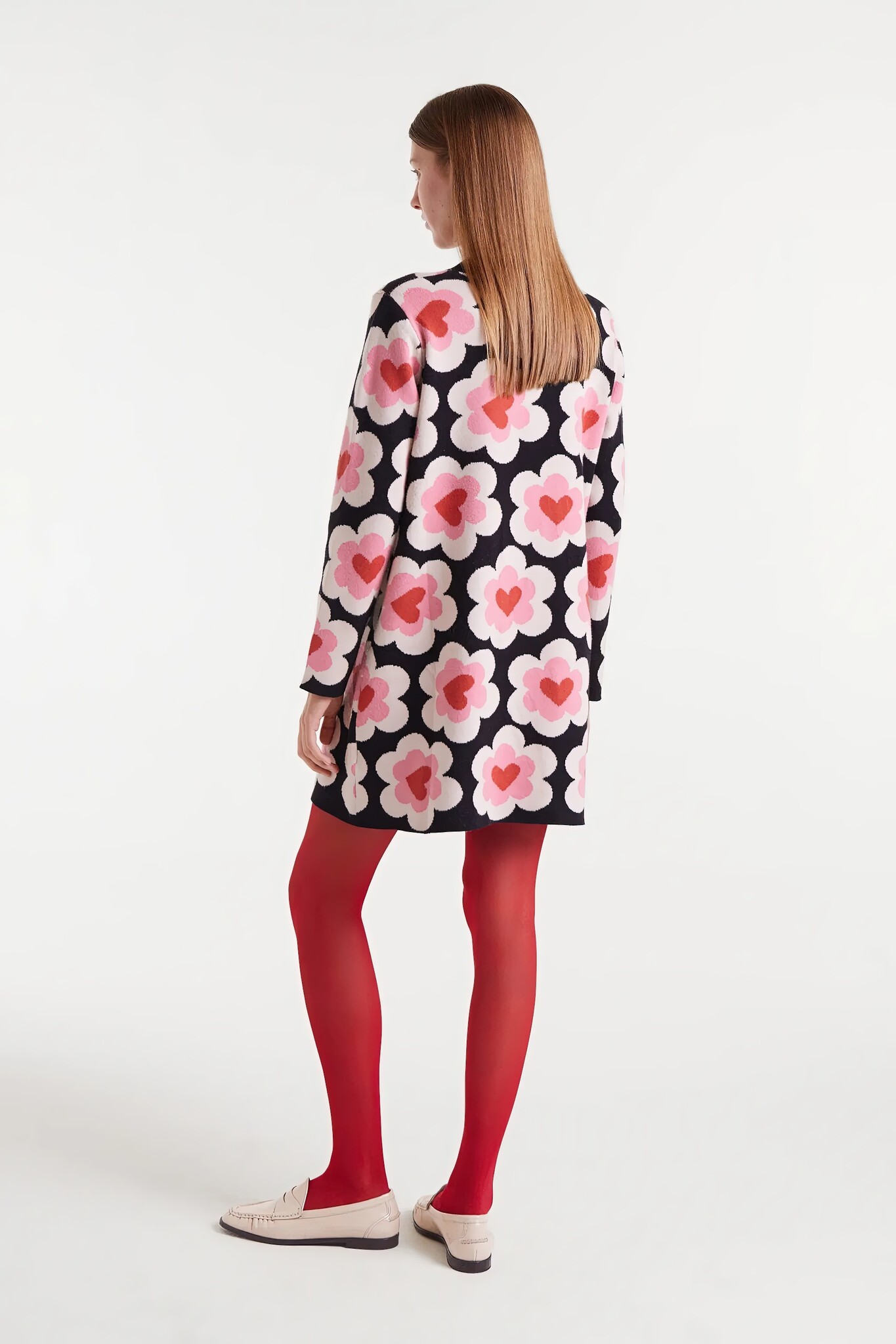 Short Flower Puff Dress-4
