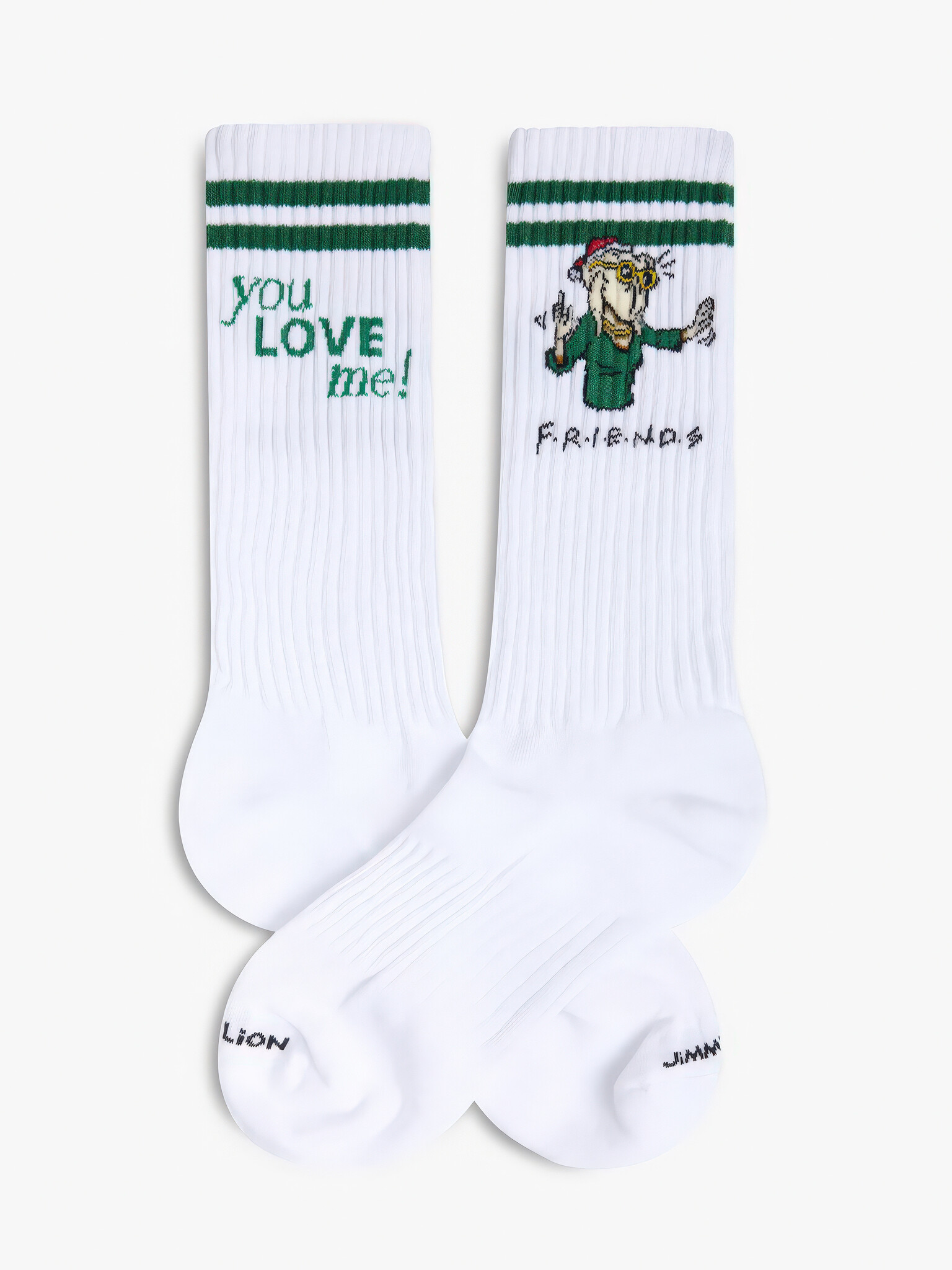 ♣ Athletic Friends You Love Me Socks-1
