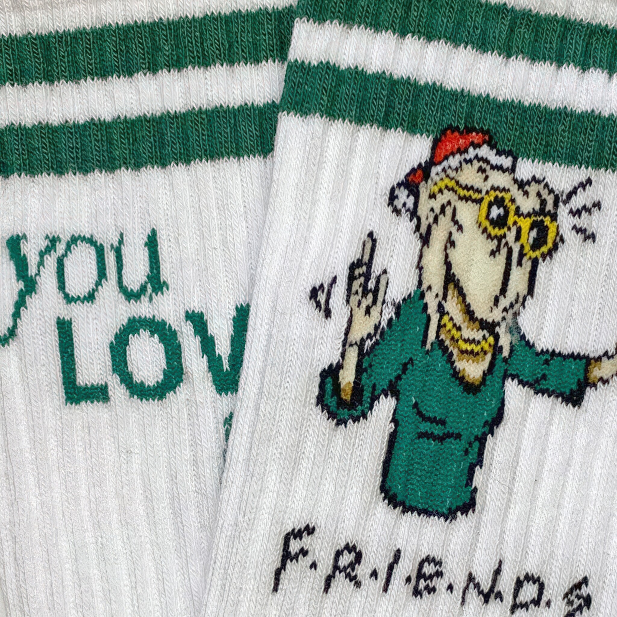 ♣ Athletic Friends You Love Me Socks-2
