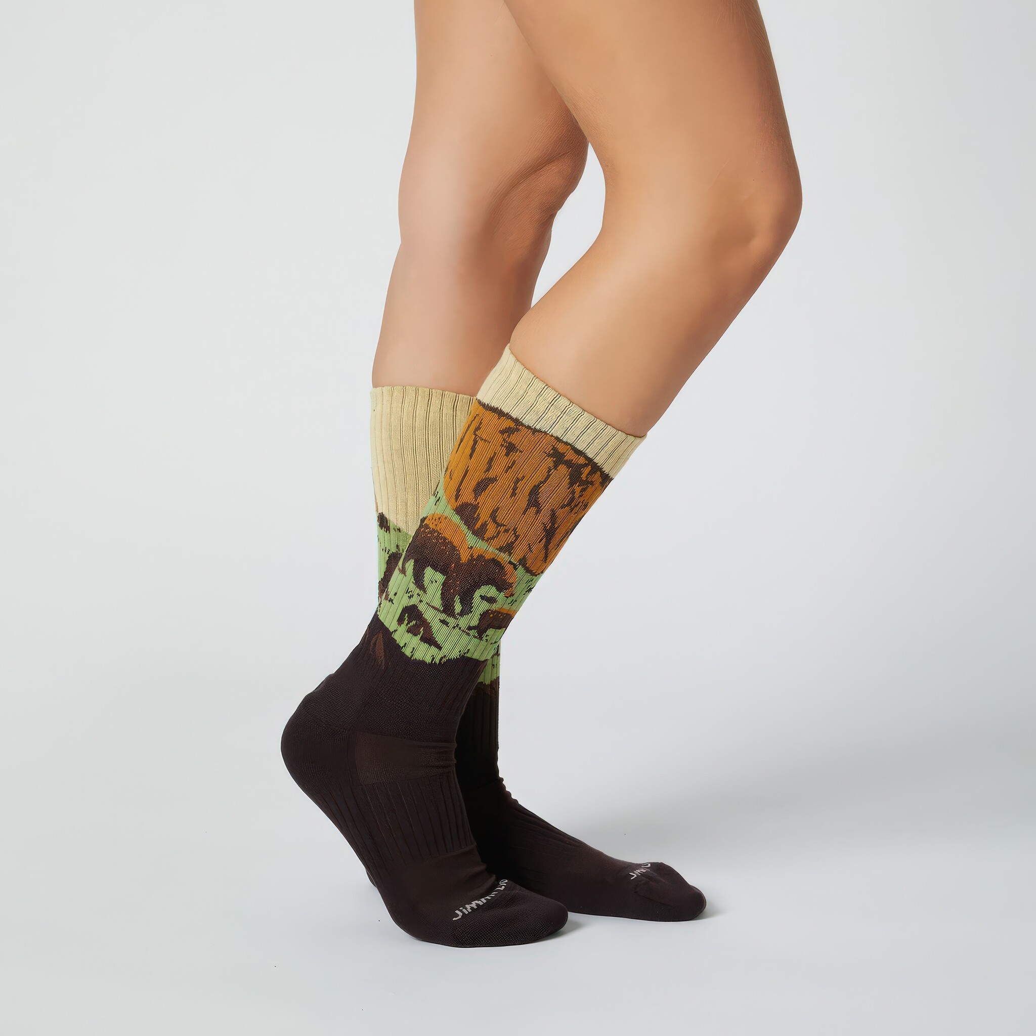 Athletic Bear Rock Brown Socks-4
