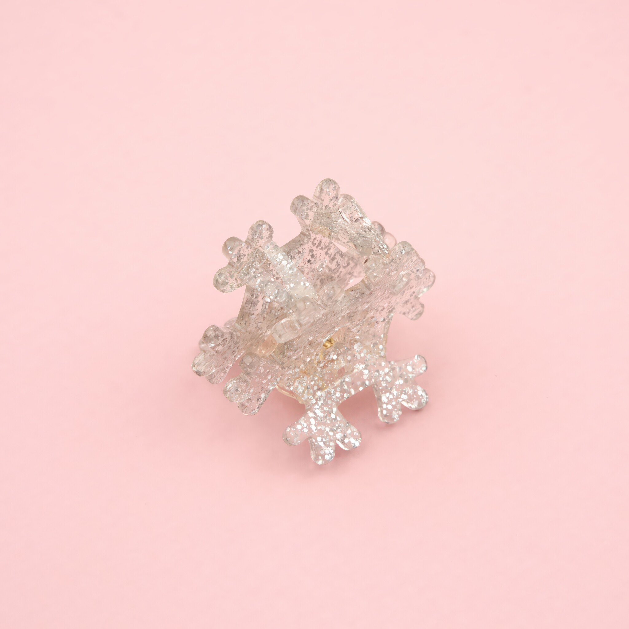♣ Snowflake Mini Hair Claw-4