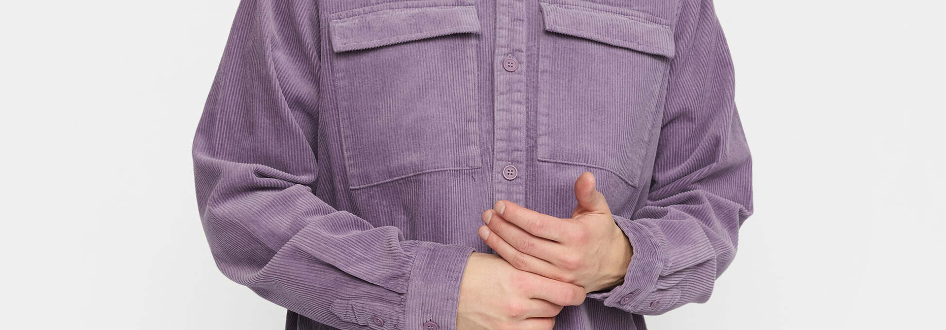 ♣ Purple Plush Utility Overshirt