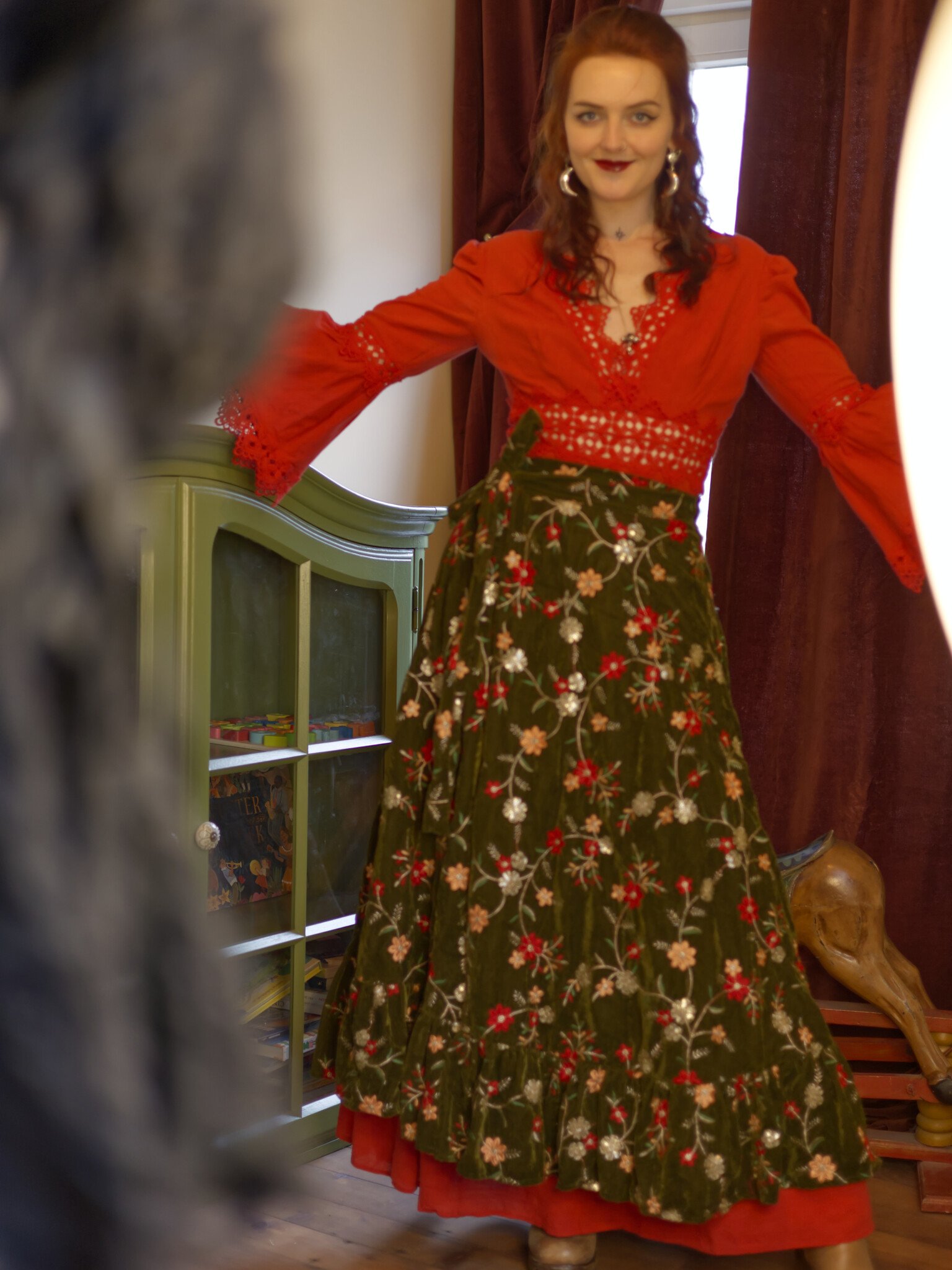 The Seance Skirt (JUNIPER)-2