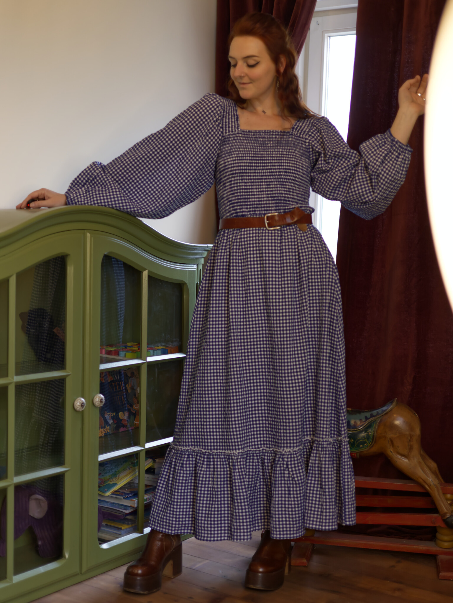 The Solstice Cotton Dress (HARVEST)-2