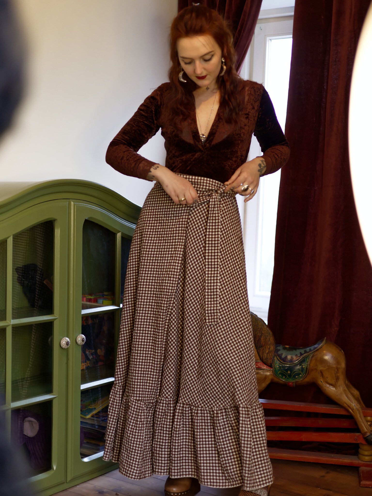 The Sabbath Cotton Skirt (MABON)-2