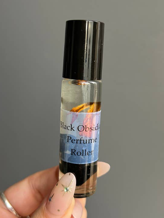 Edelsteen Parfum Roller ZWARTE OBSIDIAAN-1